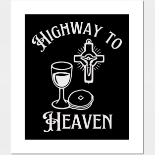 Highway to Heaven (white) Posters and Art